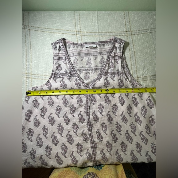 J.Jill 100% Linen Sleeveless Tunic Dress w/pockets  Size PS - Picture 7 of 8